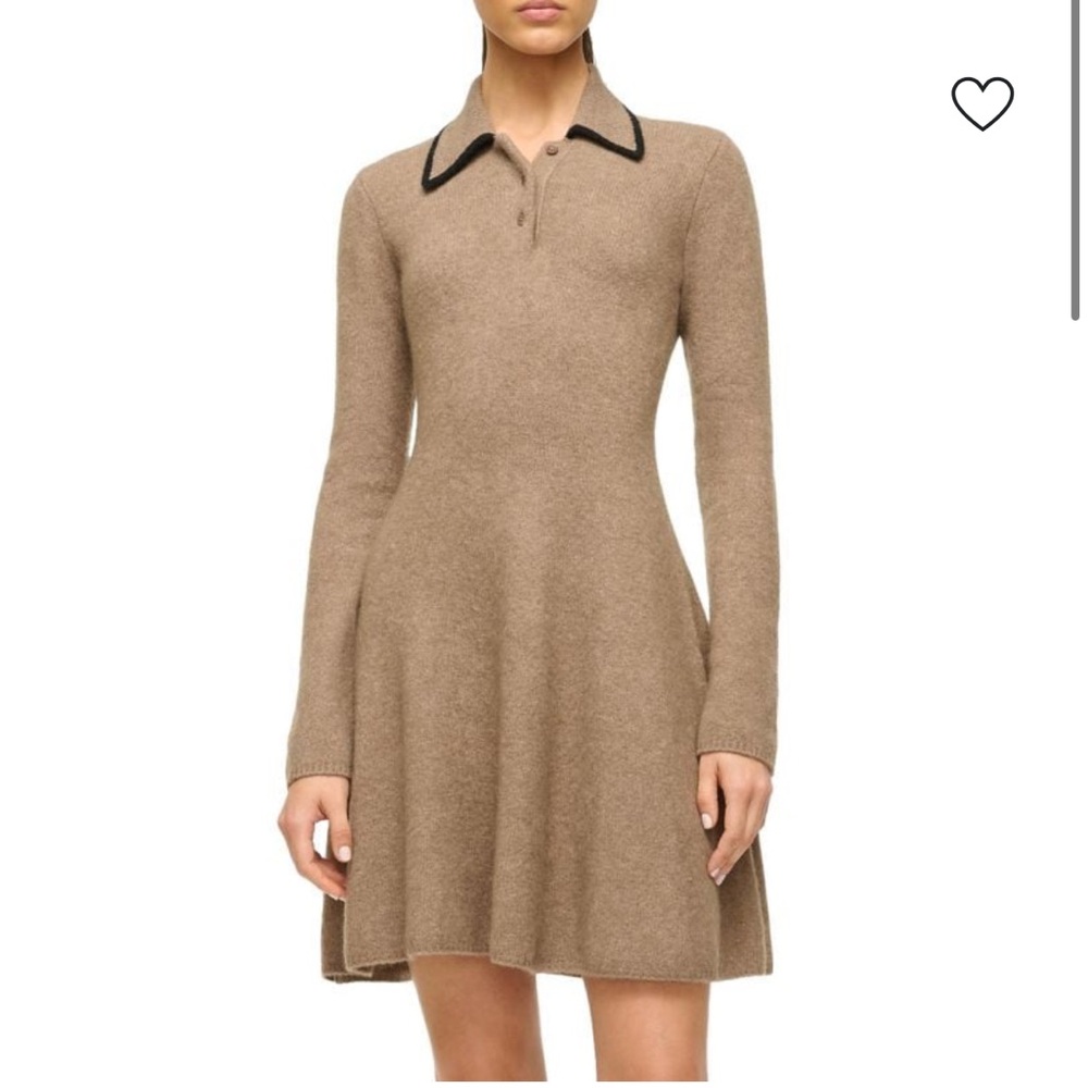Staud Dujour Knit Fit & Flare Minidress